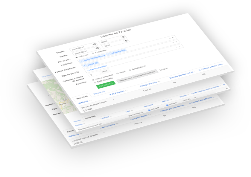 Reportes de desempeño sistema de seguimiento GPS Startrack